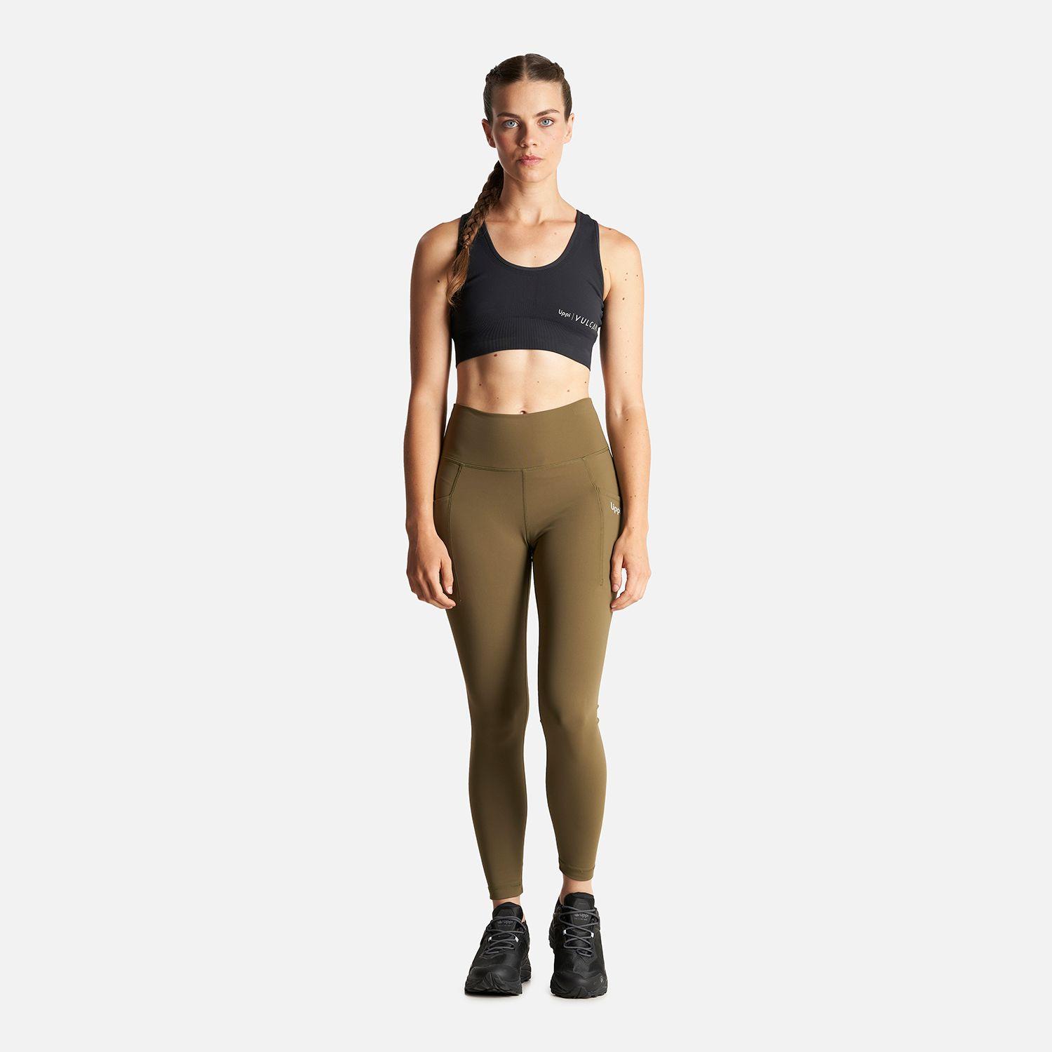 Calza Mujer In-Action Sport Leggings Verde Militar Lippi-6