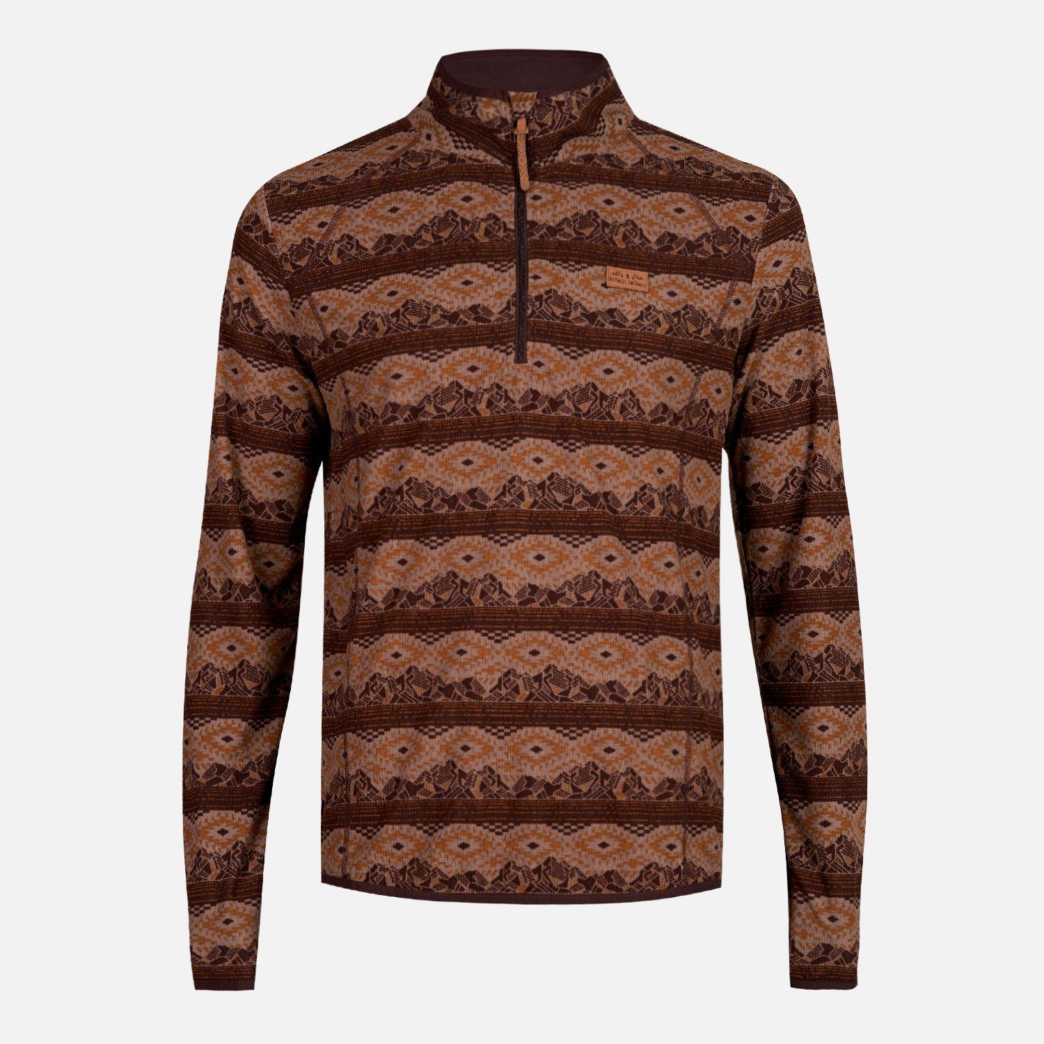 Poleron Hombre Taina Full Print Café Haka Honu-0