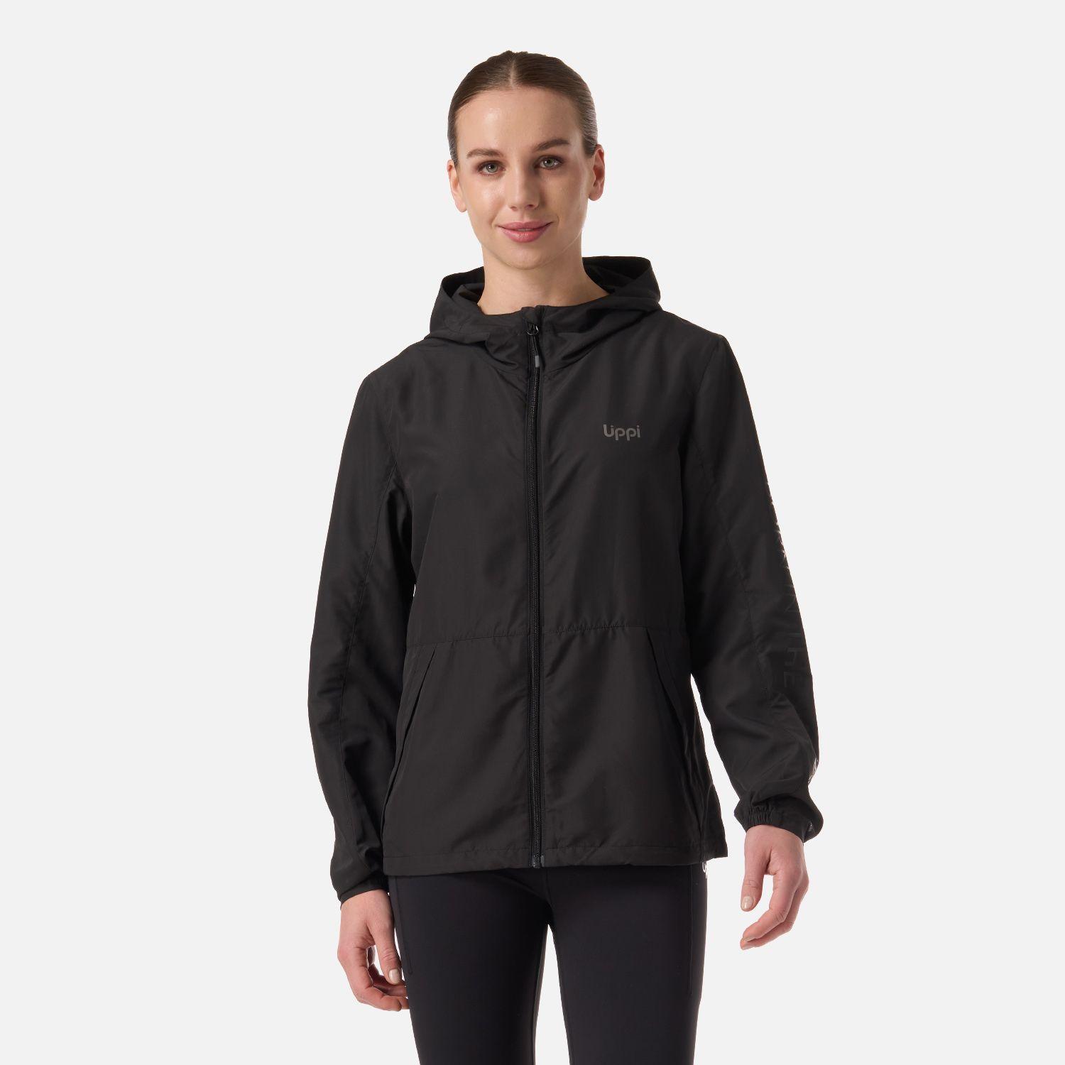 Chaqueta Mujer Nightfall Windbreaker Hoody Jacket Negro Lippi V26-0