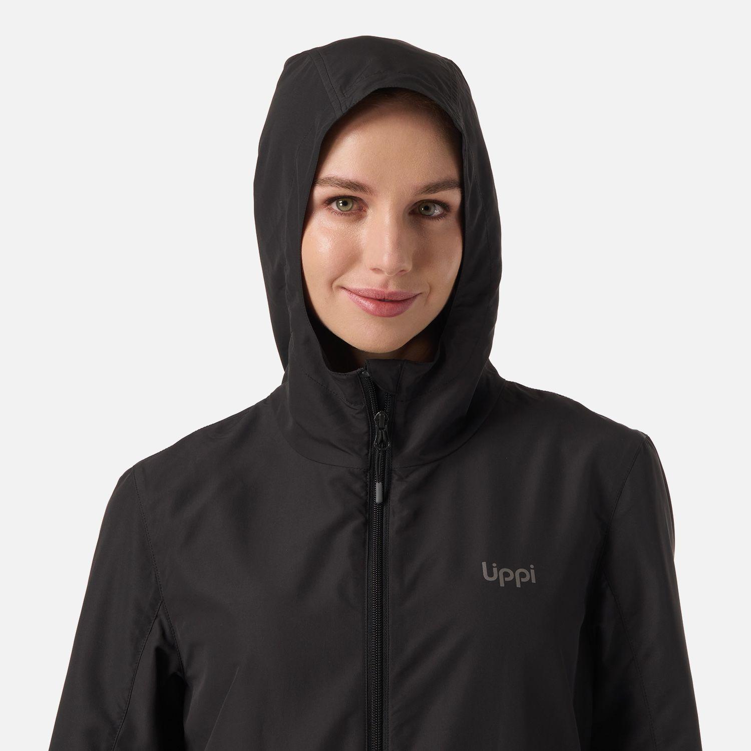 Chaqueta Mujer Nightfall Windbreaker Hoody Jacket Negro Lippi V26-3