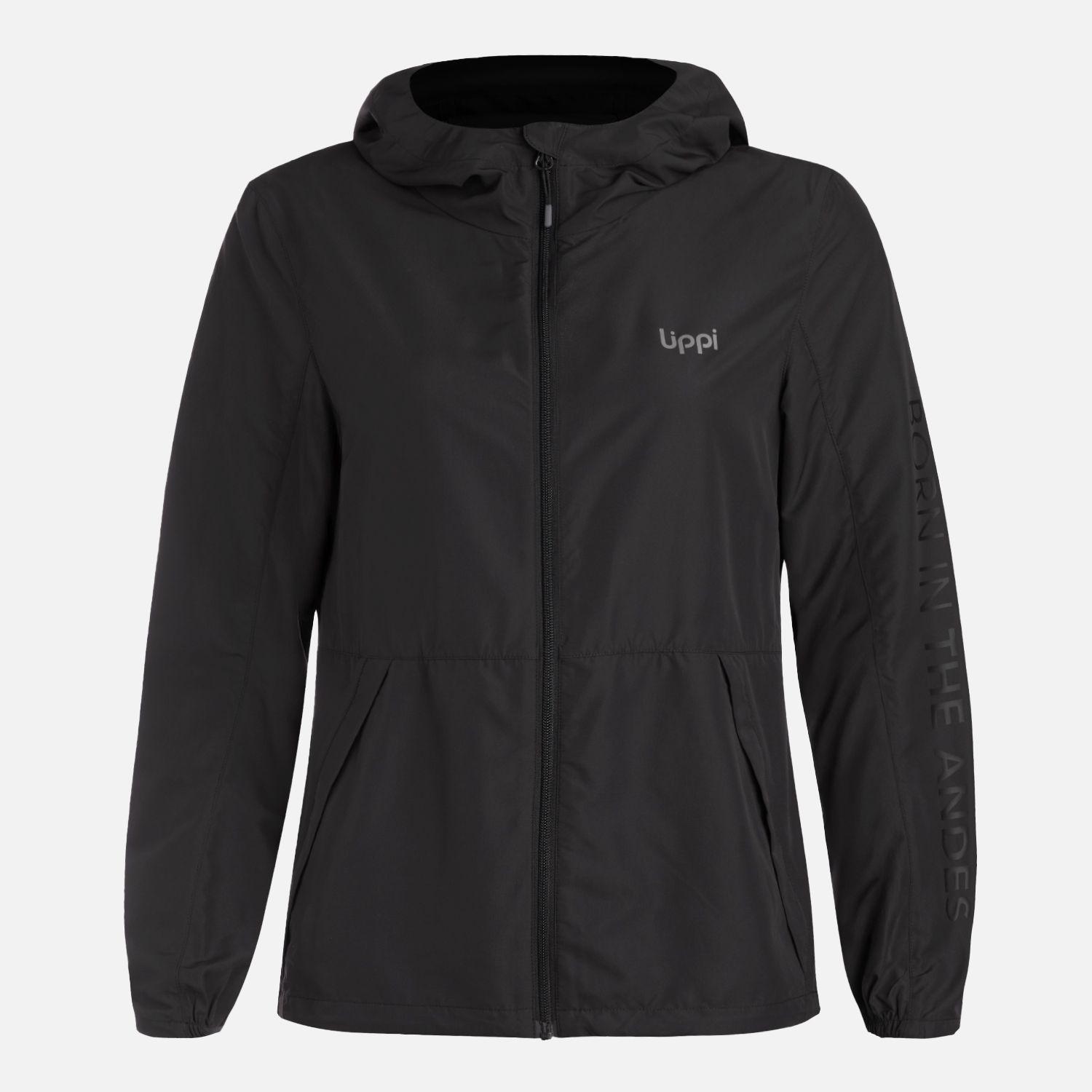 Chaqueta Mujer Nightfall Windbreaker Hoody Jacket Negro Lippi V26-7