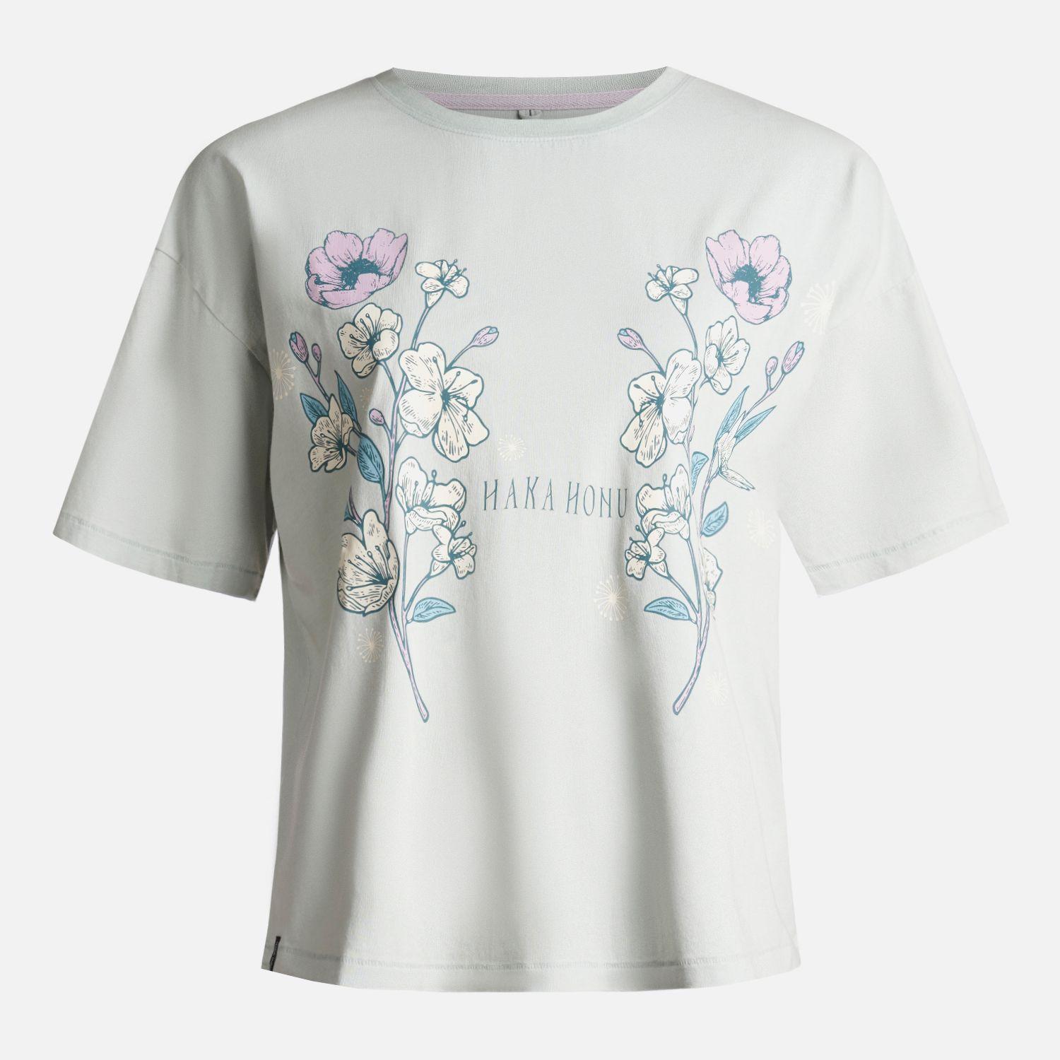 Polera Mujer Gorrion Verde Grisaceo Haka Honu-0