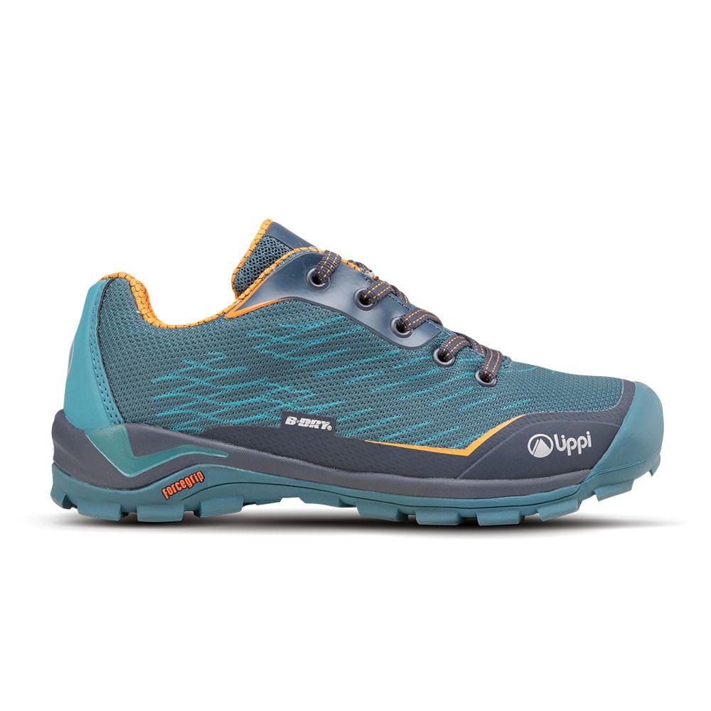 Zapato Niño Intense Hike Kids Low Petroleo Naranjo Lippi-0