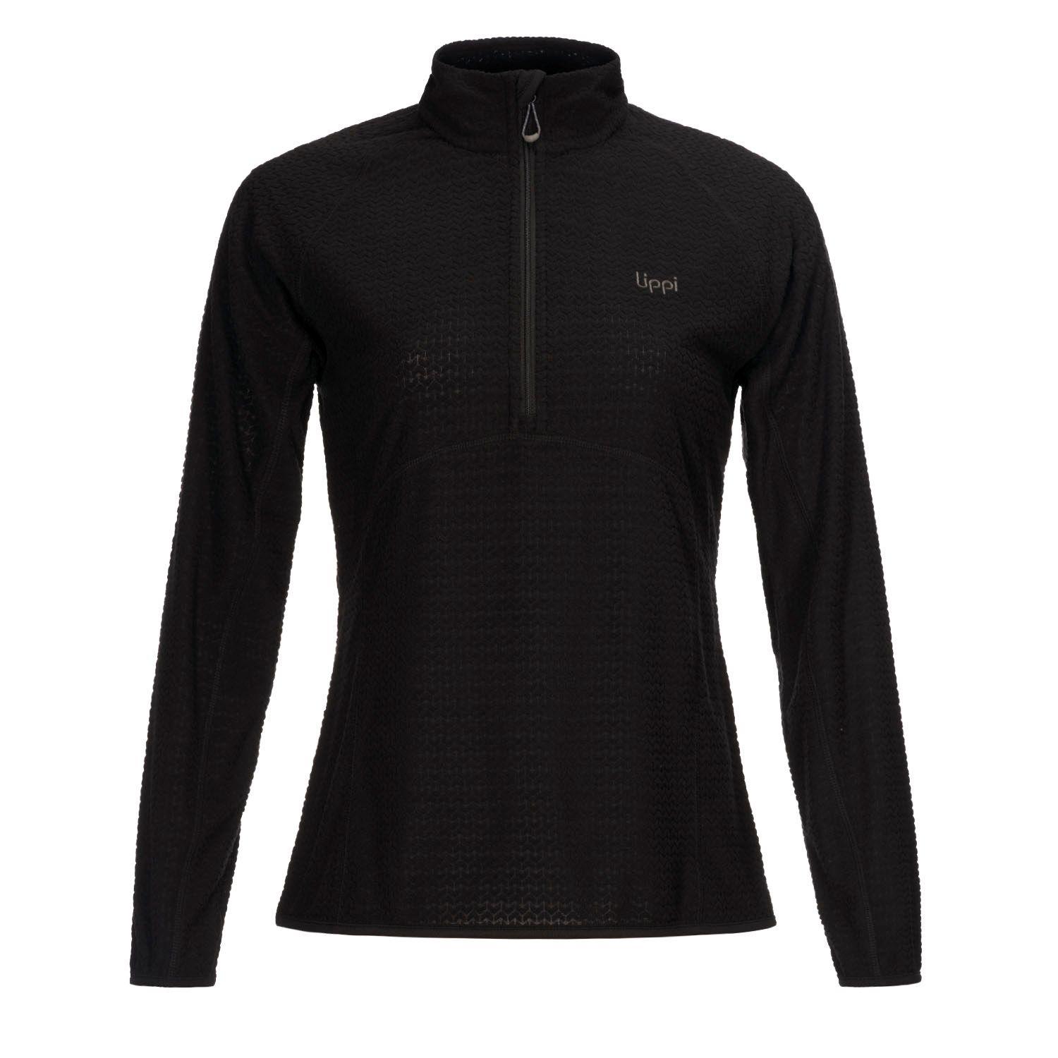 Poleron Mujer Jacaranda Nano-F 14 Zip Negro Lippi V23-0