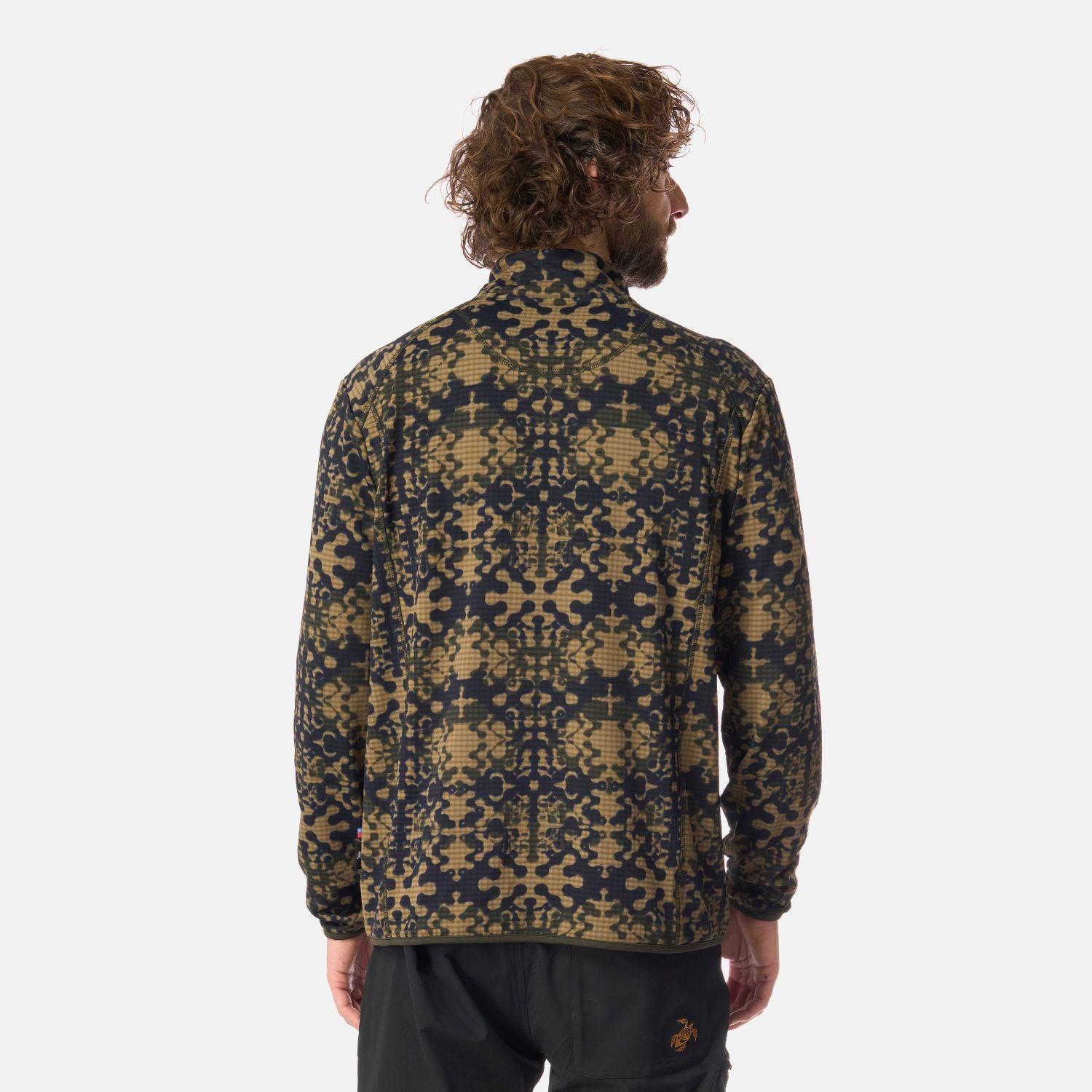 Polerón Hombre Taina Print Verde Militar Haka Honu I26-2