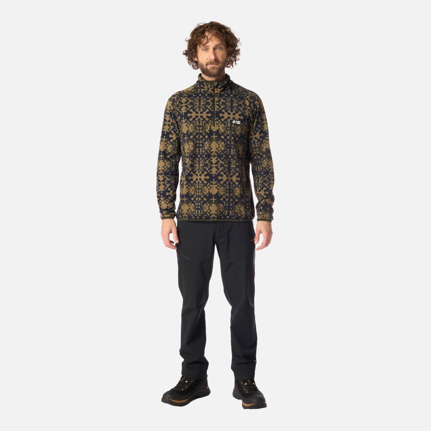 Polerón Hombre Taina Print Verde Militar Haka Honu I26-4