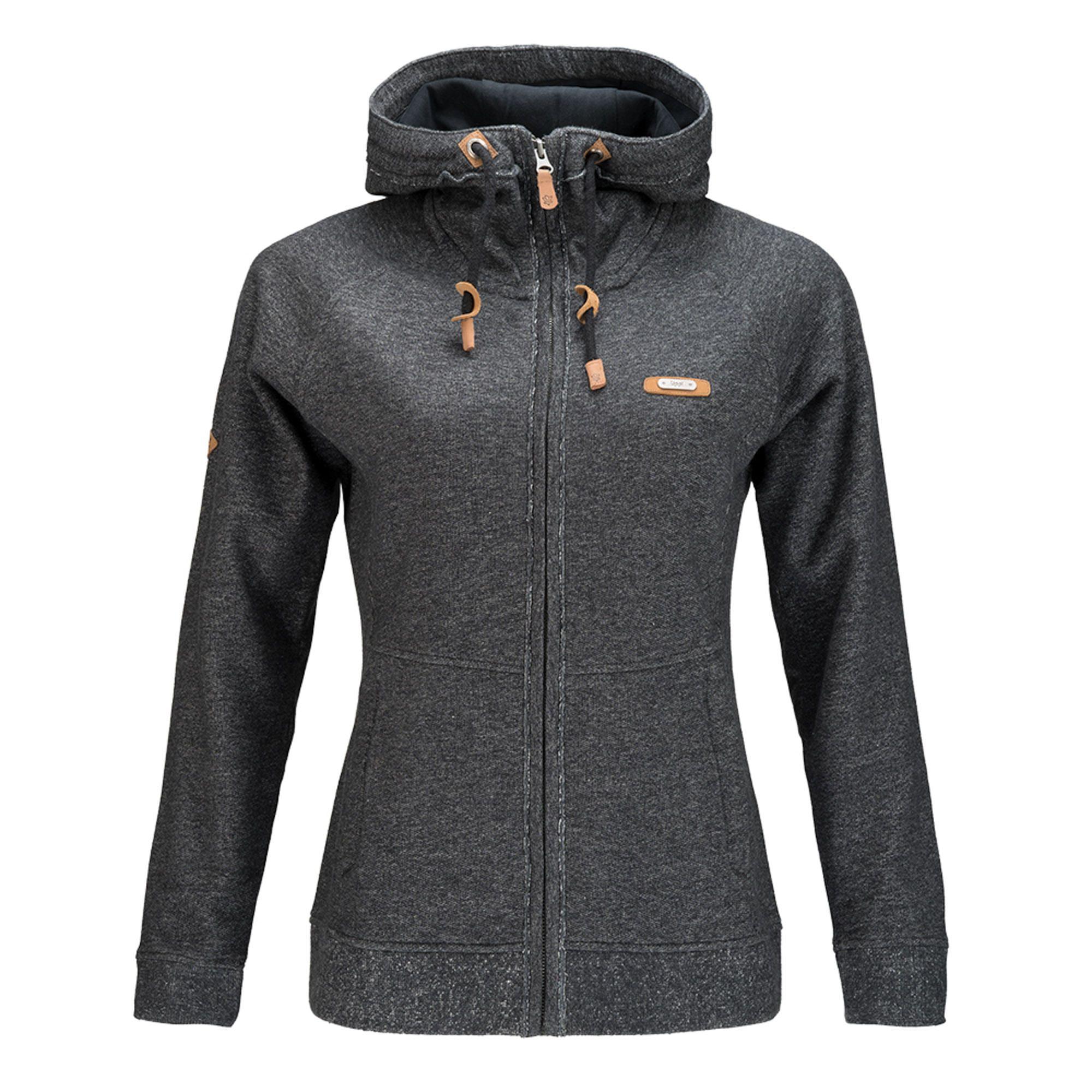 Poleron Mujer Spirit Cotton Hoody Melange Grafito Lippi-0