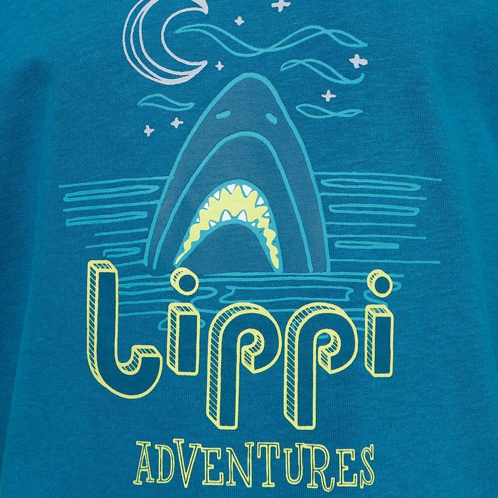 Polera Niño Shark Cotton T-Shirt Turquesa Claro Lippi-3