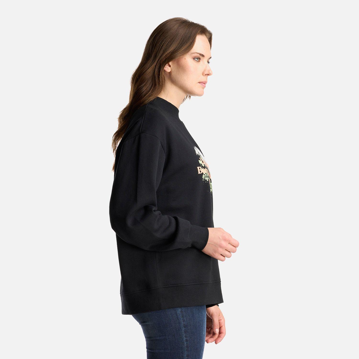 Poleron Mujer Insigne Crewneck Sweatshirt Front Print Negro Lippi-3