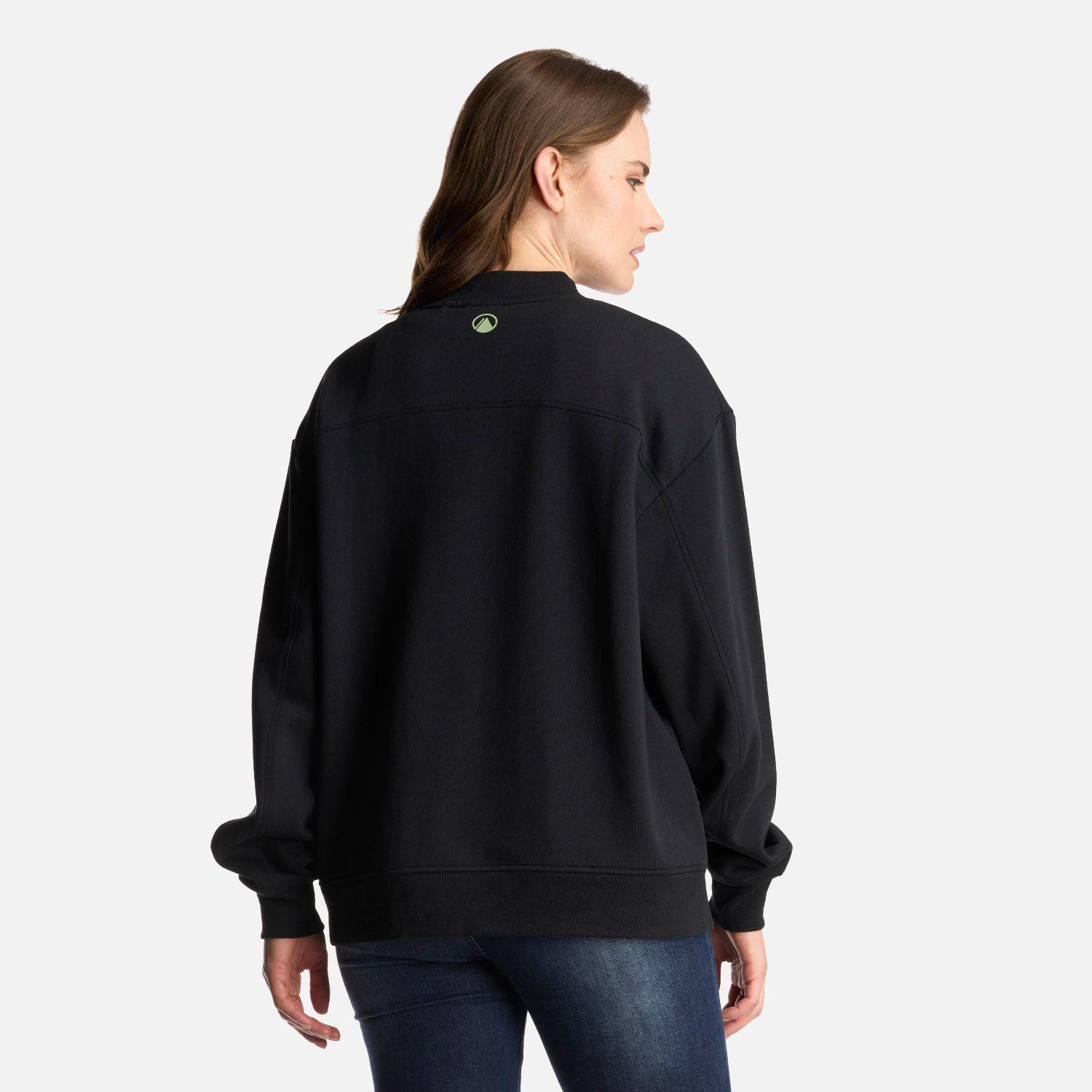 Poleron Mujer Insigne Crewneck Sweatshirt Front Print Negro Lippi-4