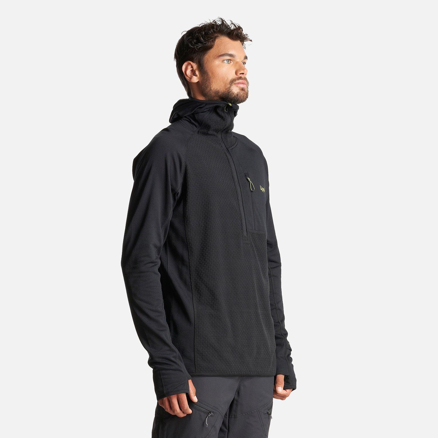 Poleron Hombre Jacaranda Mountain Nano-F 1/4 Zip Hoody Negro Lippi-2