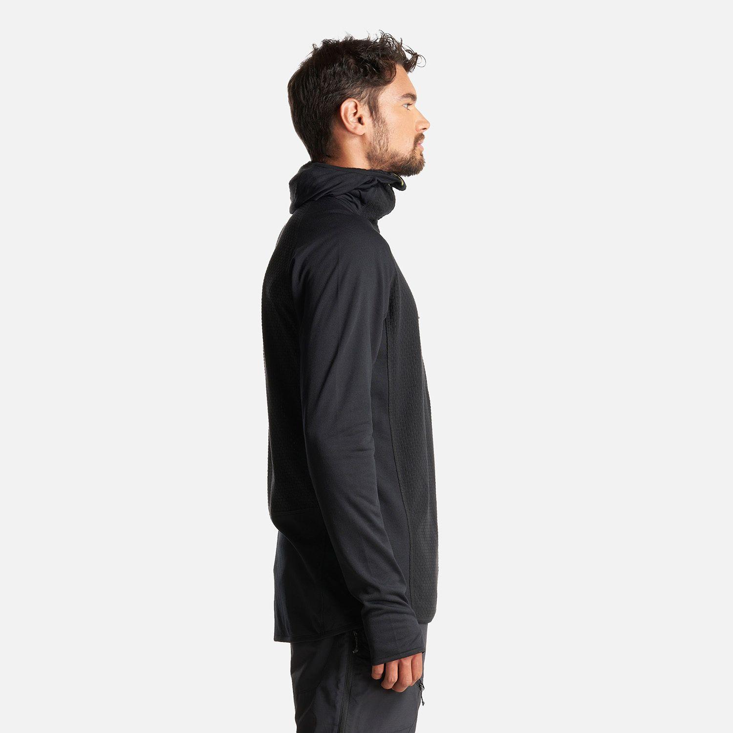 Poleron Hombre Jacaranda Mountain Nano-F 1/4 Zip Hoody Negro Lippi-3