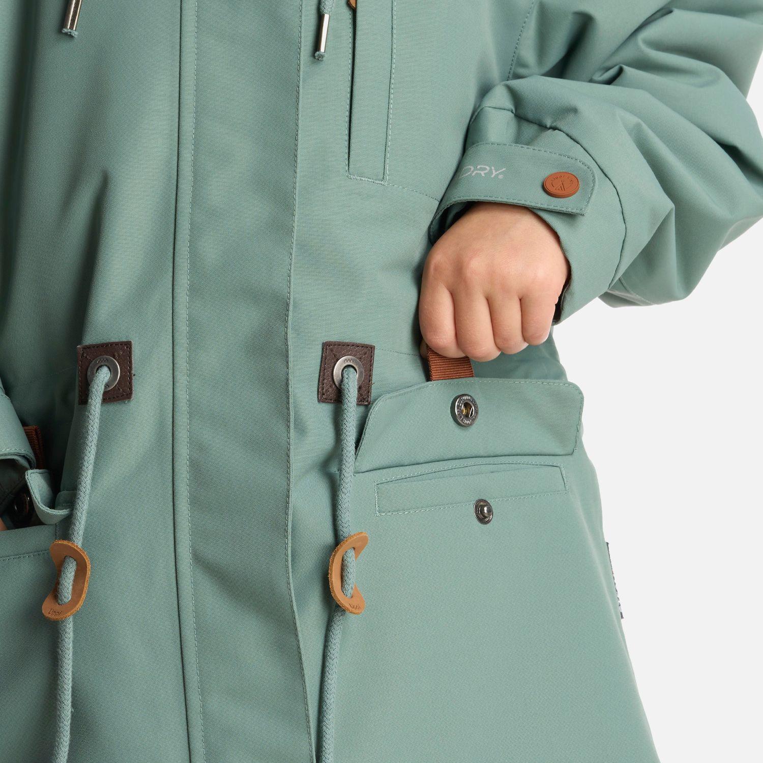 Chaqueta Niña Rainy B-Dry Hoody Jacket Jade Oscuro Lippi-5
