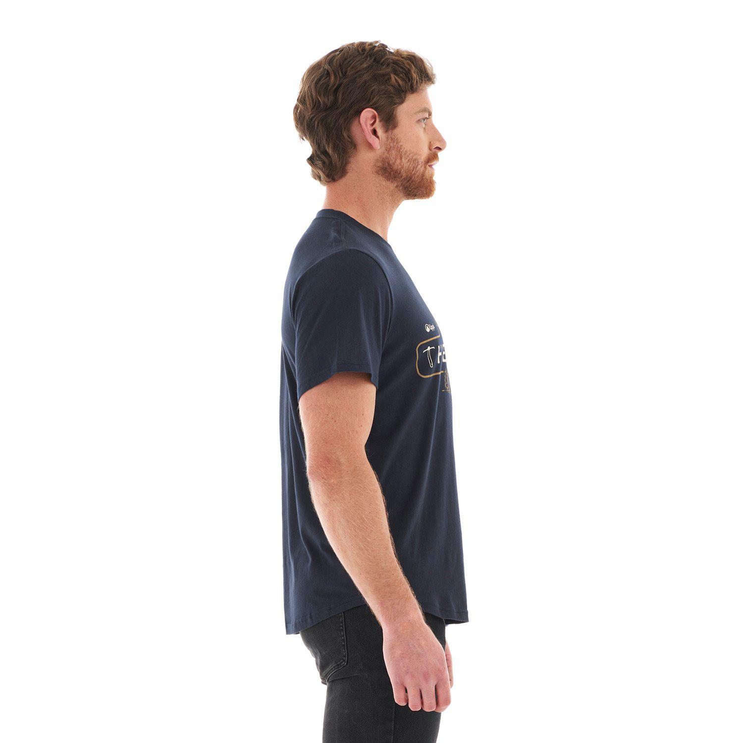 Polera Hombre Heritage UV-Stop T-Shirt Azul Oscuro Lippi-3