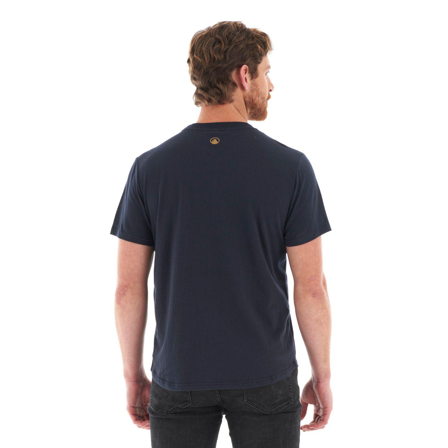 Polera Hombre Heritage UV-Stop T-Shirt Azul Oscuro Lippi-5