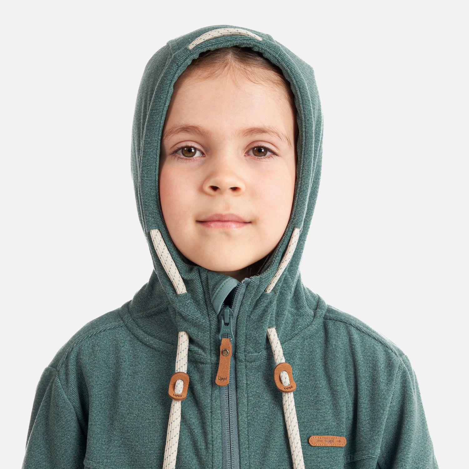 Poleron Niña Stripes Nano-F Full Zip Jade Lippi 21-4