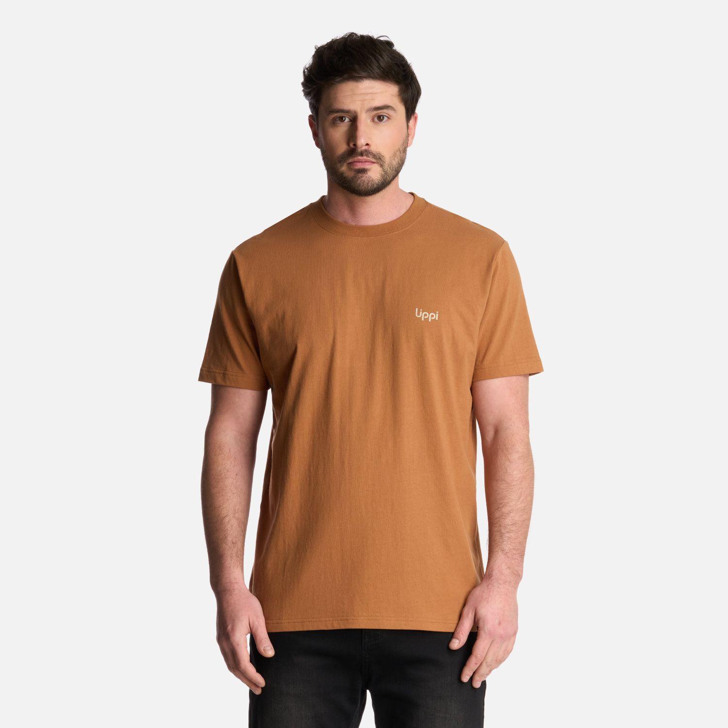 Polera Hombre Andes Mountain T-Shirt Camel Lippi-0