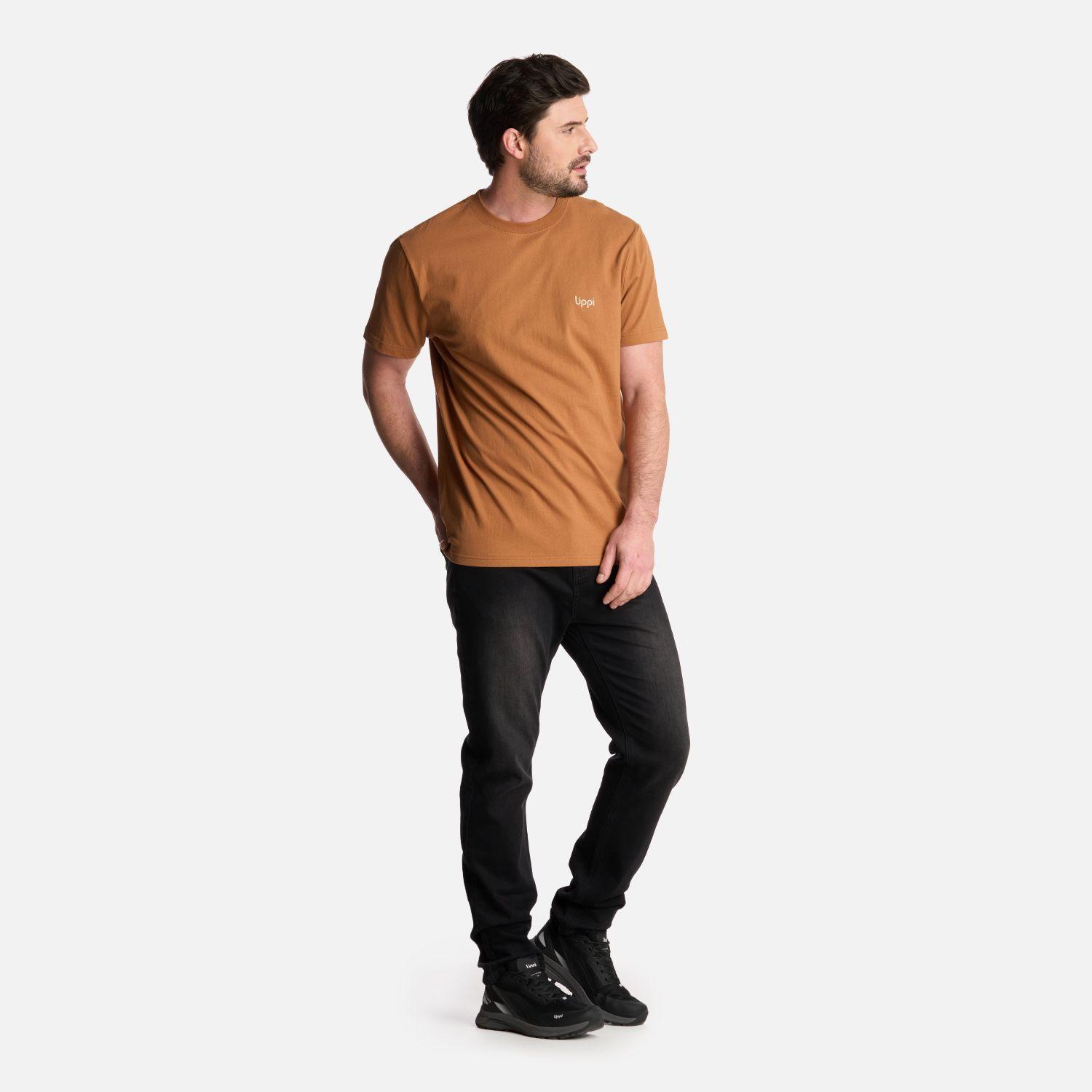 Polera Hombre Andes Mountain T-Shirt Camel Lippi-4