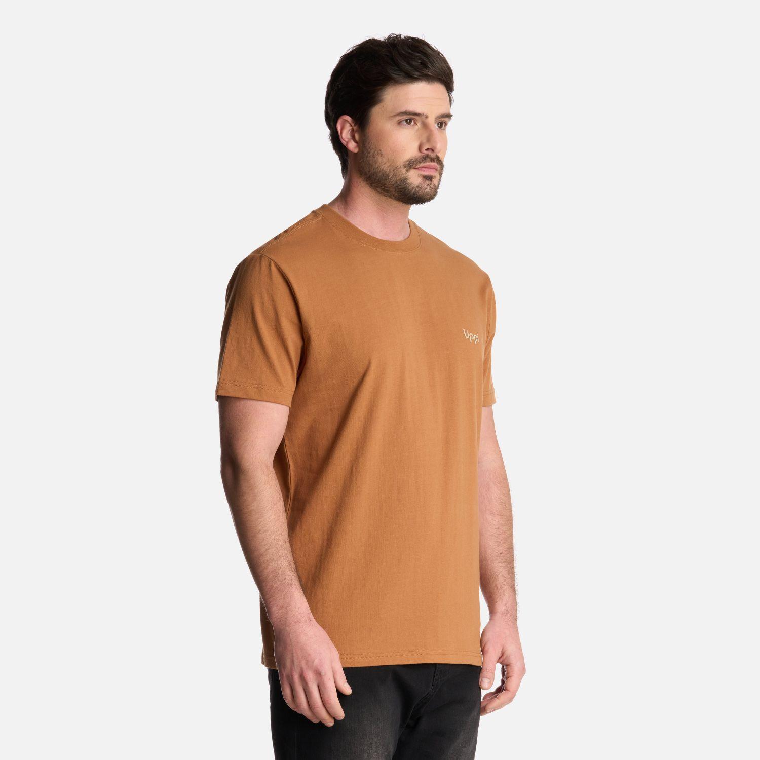 Polera Hombre Andes Mountain T-Shirt Camel Lippi-2