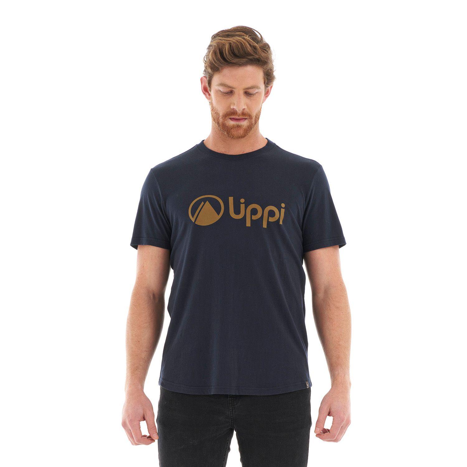 Polera Hombre Logo Lippi UV-Stop T-Shirt Azul Oscuro Lippi-1
