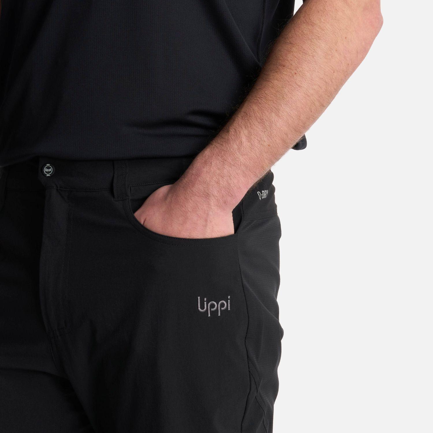 Pantalón Hombre Lennox Q-Dry Regular Fit Pants Negro Lippi-3