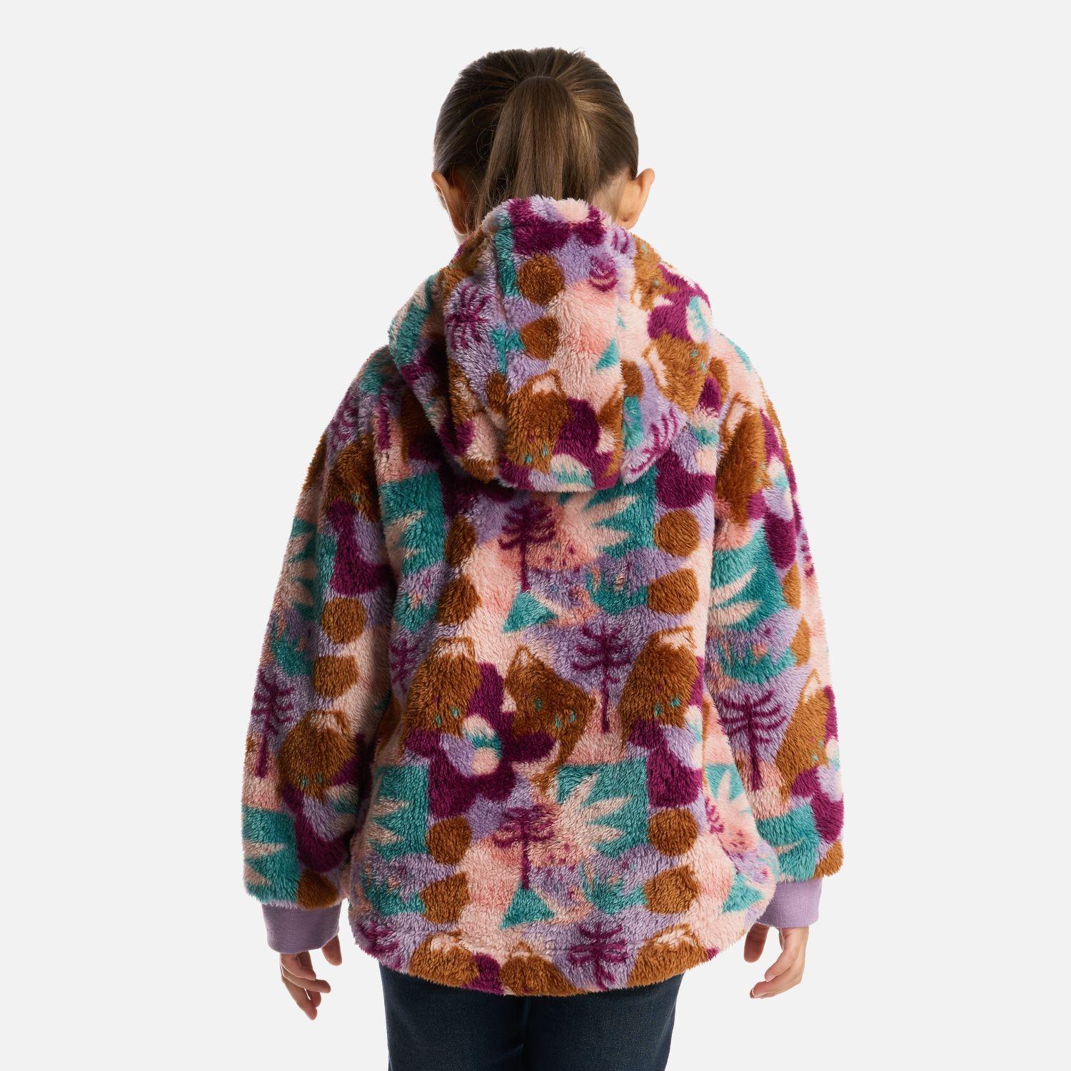 Poleron Niña Mini Cangur-oso Print Lila Haka Honu-2