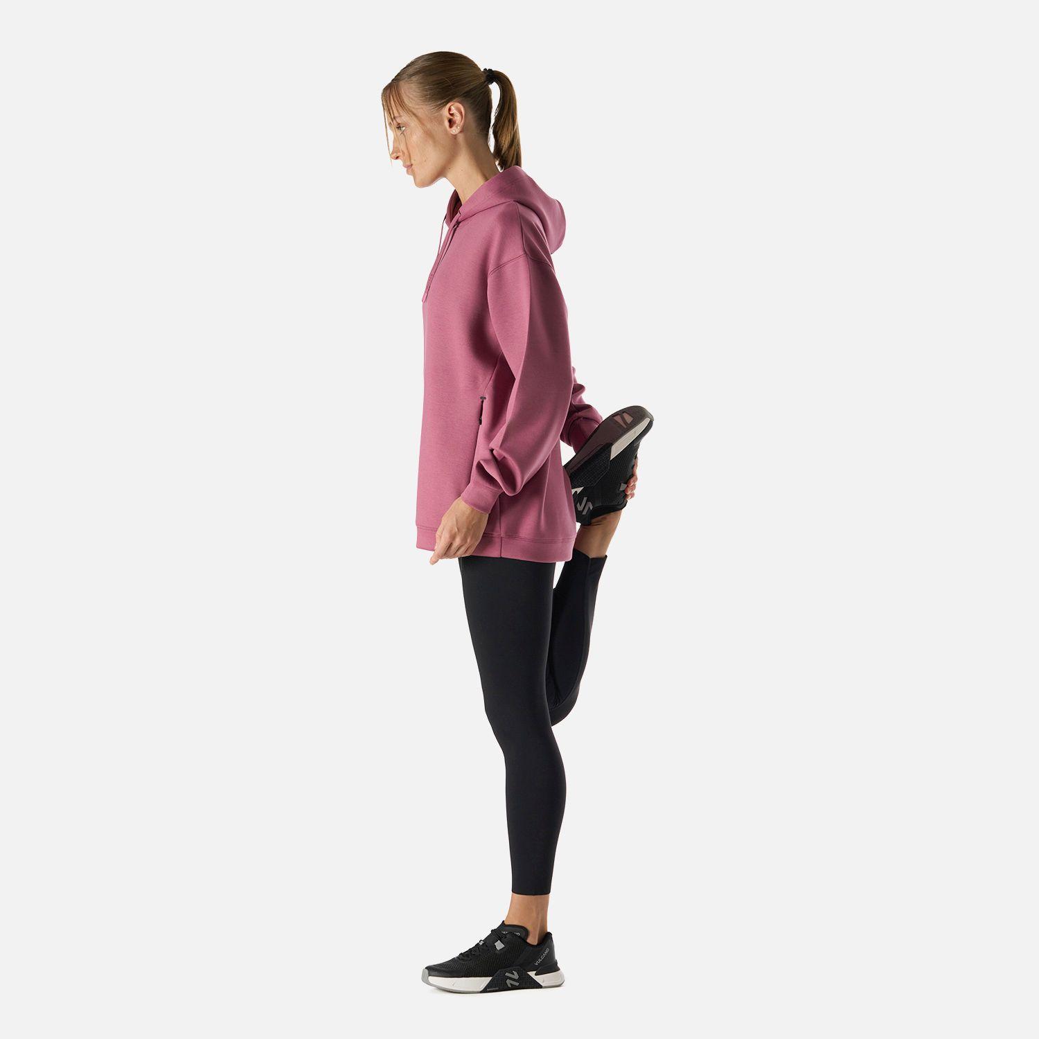 Polerón Mujer Tempo Active Sweatshirt Hoody Rosado Vulcano-2