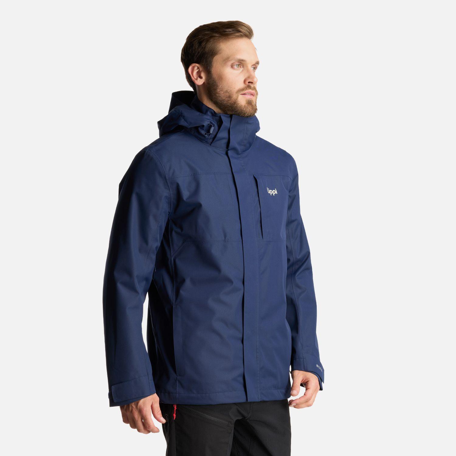 Chaqueta Hombre Tres Cruces Fusion-3 Hoody Jacket Azul Marino Lippi I24-2