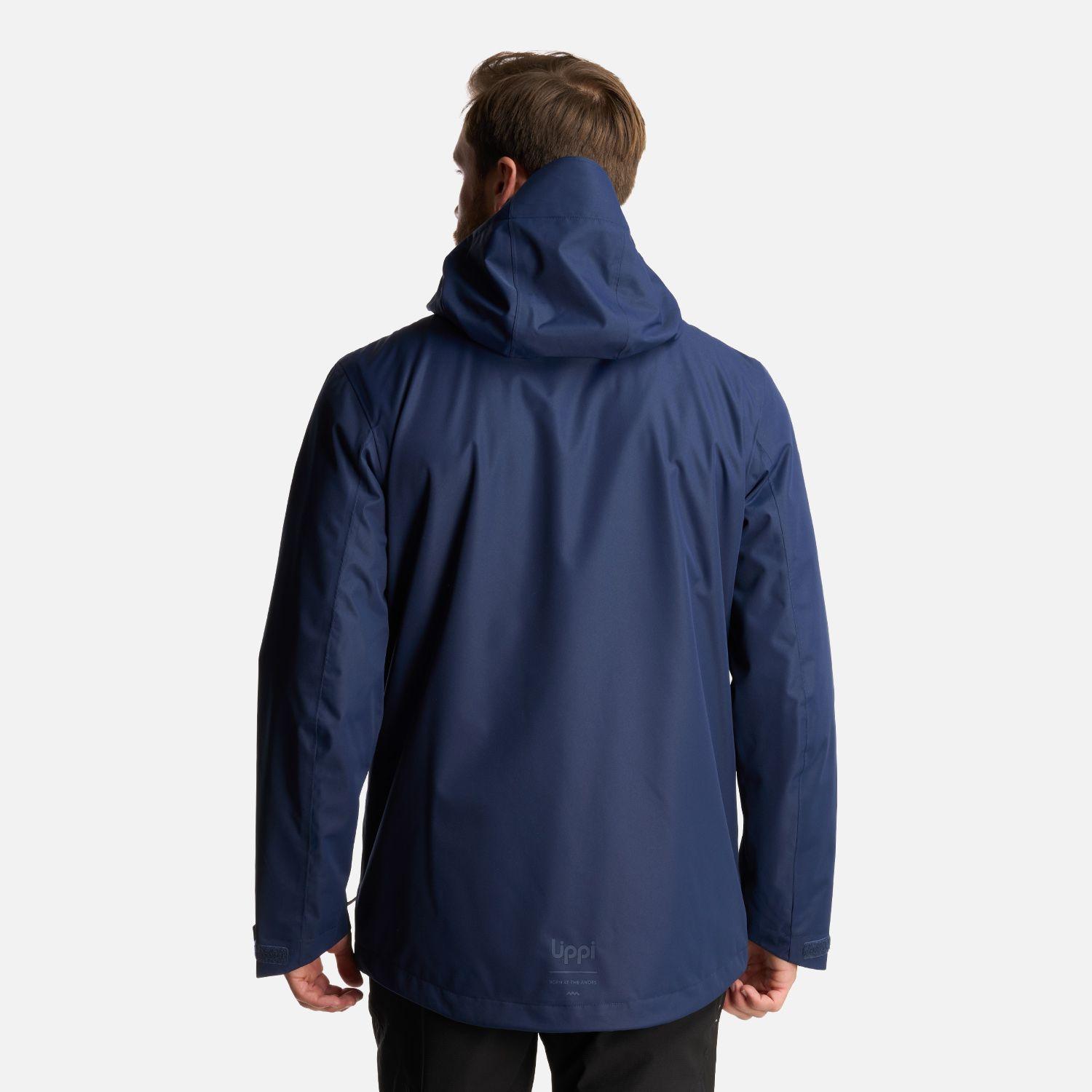 Chaqueta Hombre Tres Cruces Fusion-3 Hoody Jacket Azul Marino Lippi I24-4