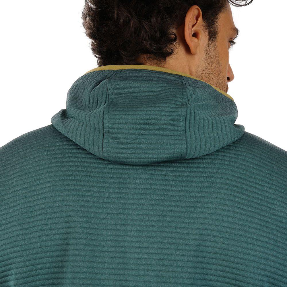 Poleron Hombre Baffle Nano-F 14 Zip Hoody Melange Gris Lippi-5