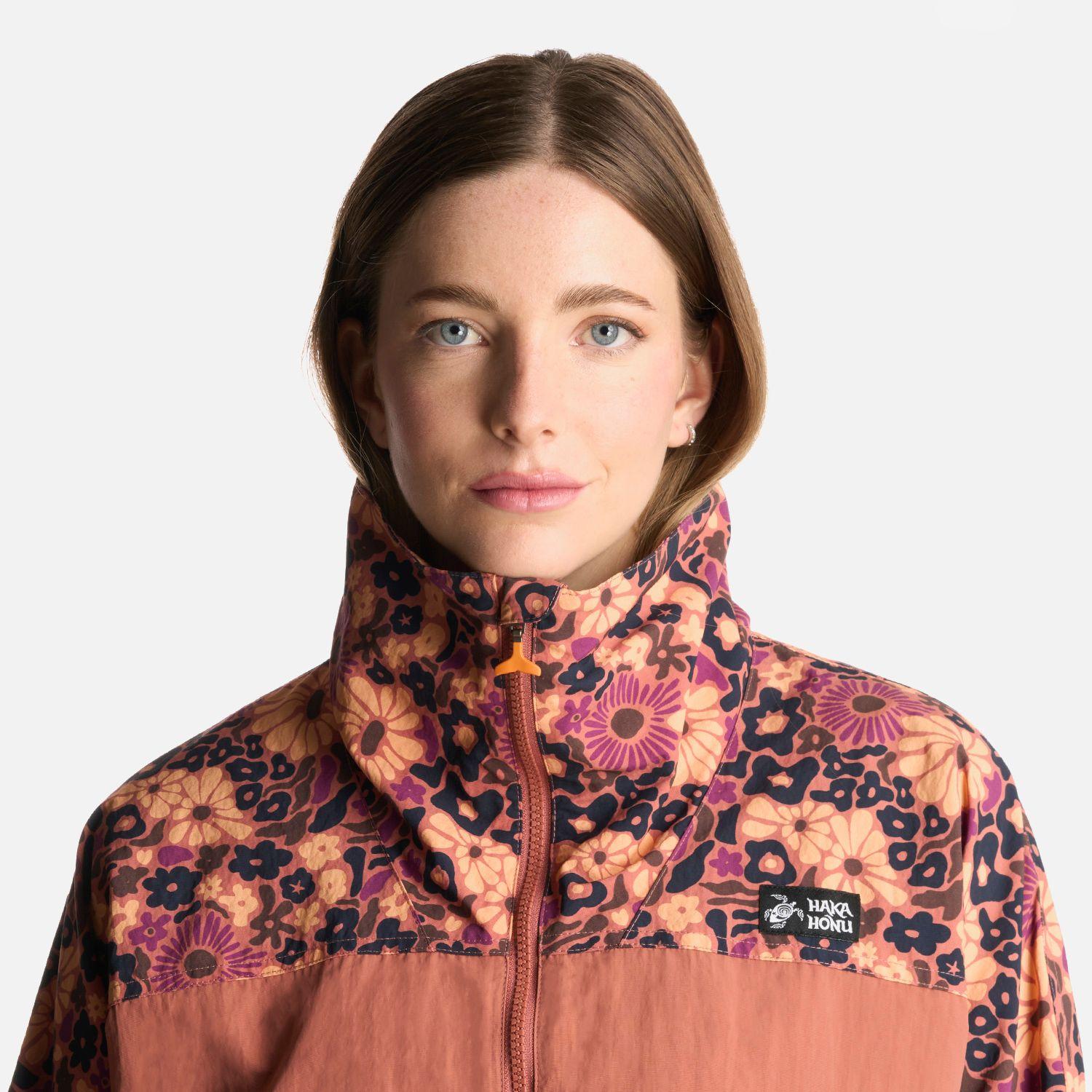 Chaqueta Mujer Hija Del Viento Print Terracota Haka Honu-3