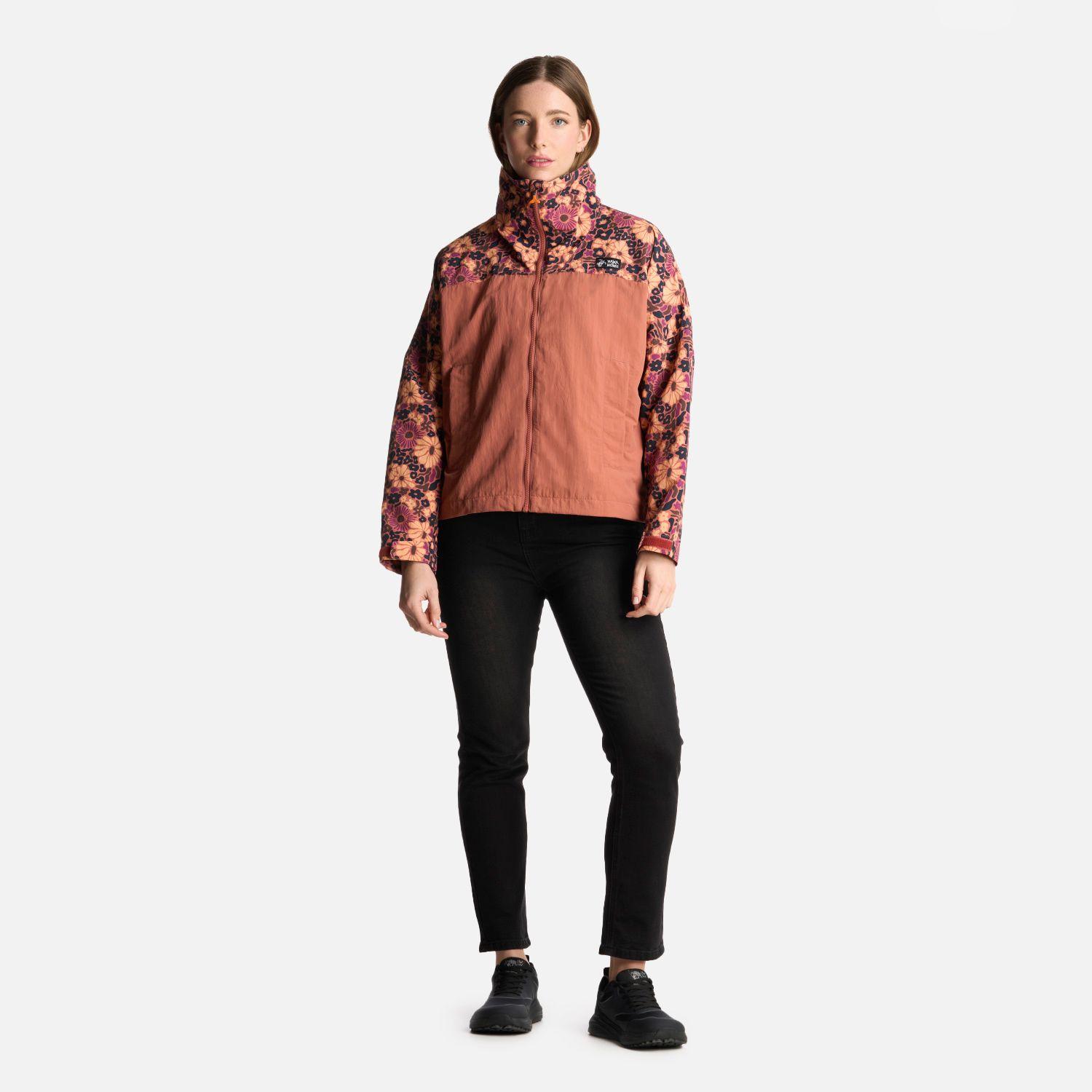 Chaqueta Mujer Hija Del Viento Print Terracota Haka Honu-7