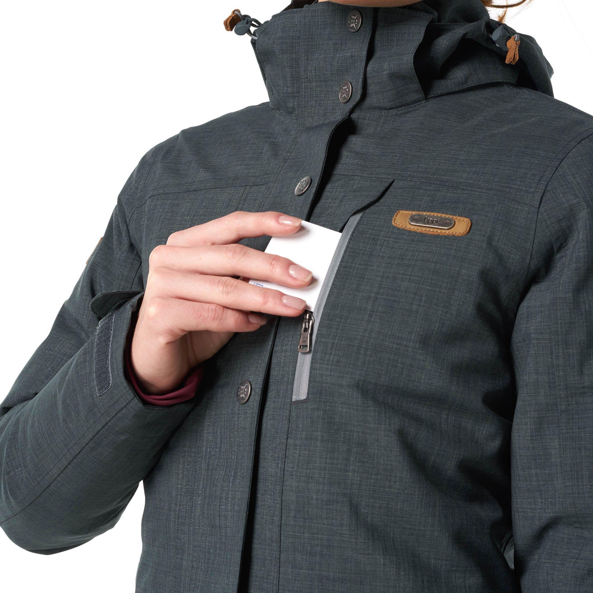 Chaqueta Mujer Nalca Fusion-3 Hoody Jacket Grafito / Frambuesa Oscuro Lippi-7