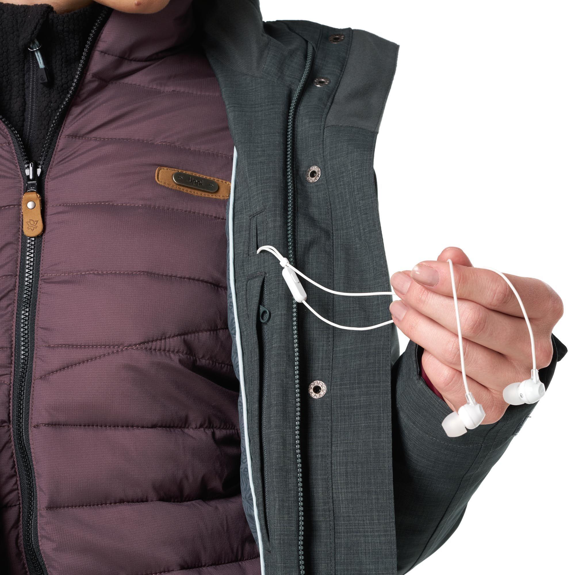 Chaqueta Mujer Nalca Fusion-3 Hoody Jacket Grafito / Frambuesa Oscuro Lippi-9