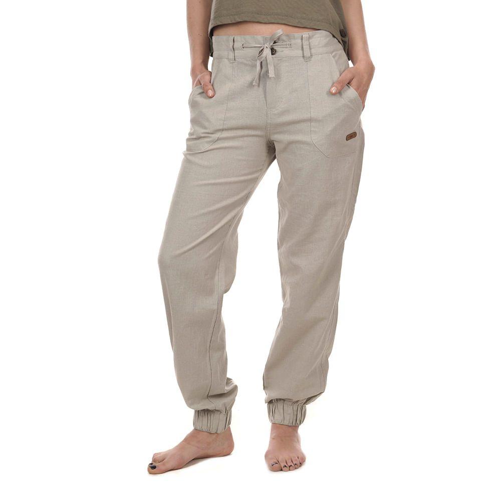 Pantalon Mujer Handy Hem Pants Crudo Lippi-1