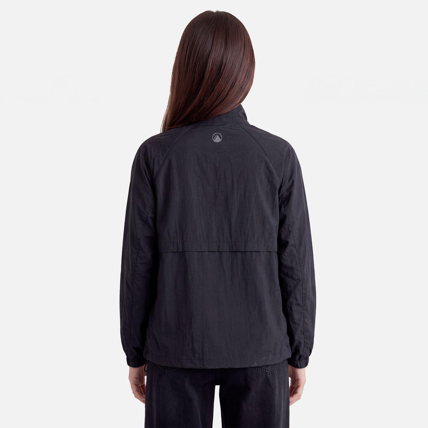 Chaqueta Mujer WindCity WindBreaker 1/4 Zip Jacket Negro Lippi V27-1