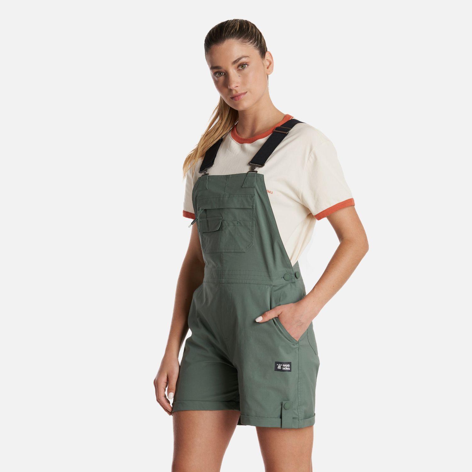 Jardinera Mujer Huertera Verde Musgo Haka Honu-2