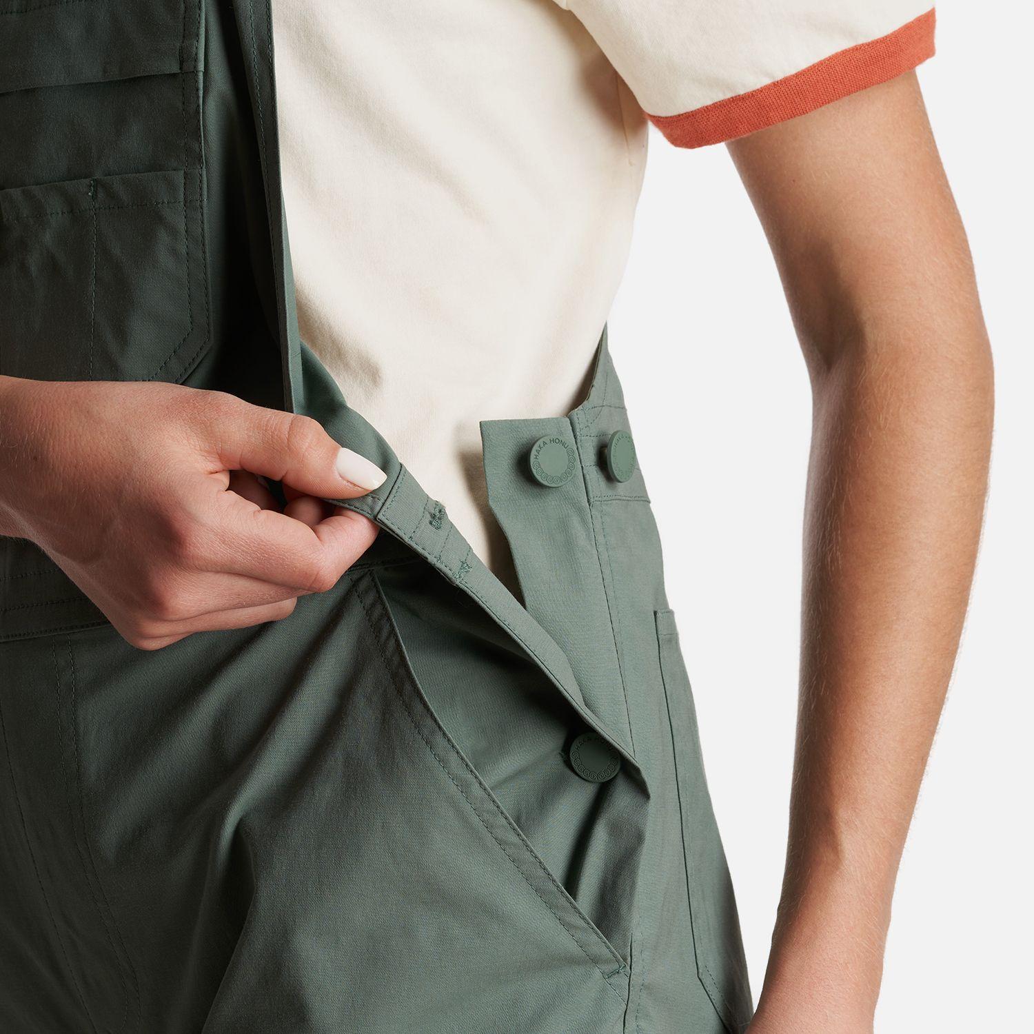 Jardinera Mujer Huertera Verde Musgo Haka Honu-5