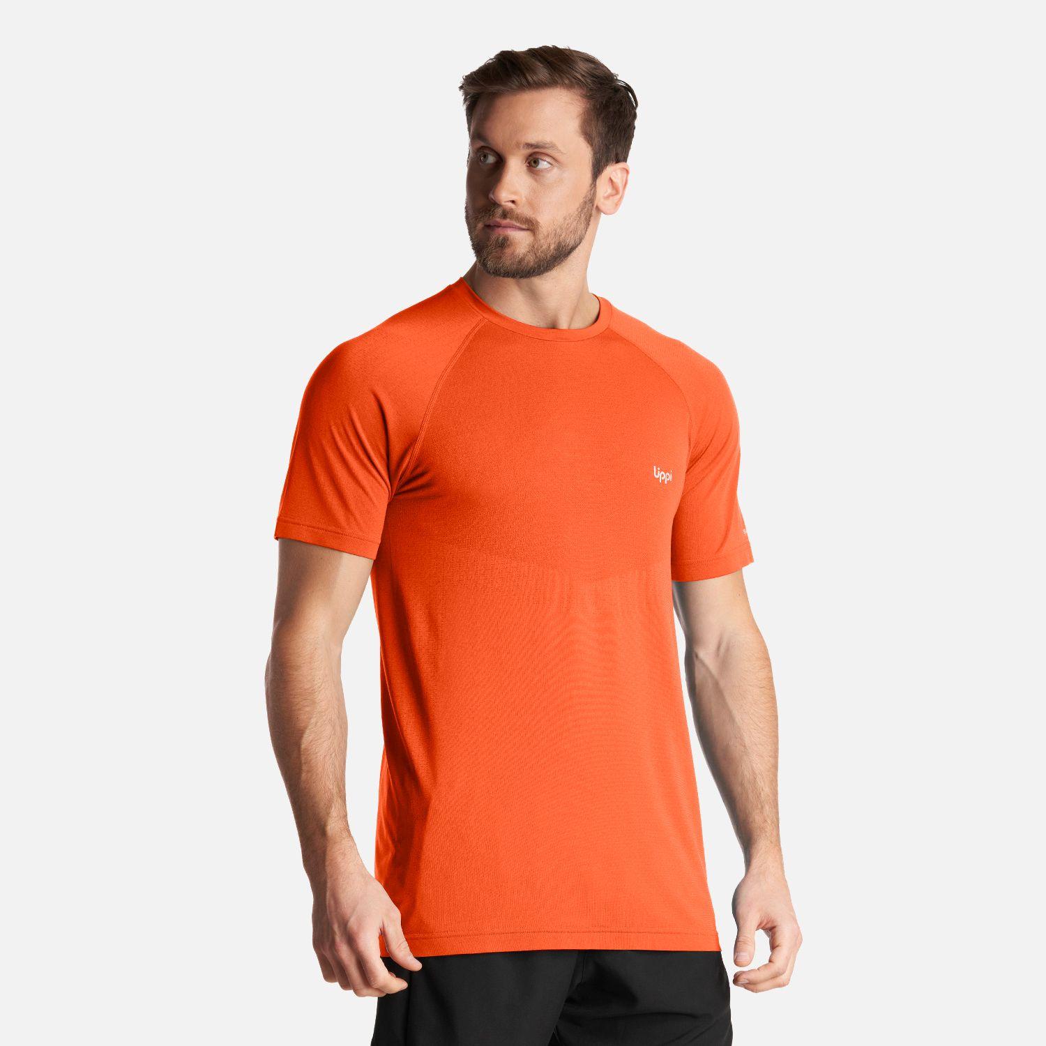 Polera Hombre Essential Sport T-Shirt Rojo Anaranjado Lippi-2