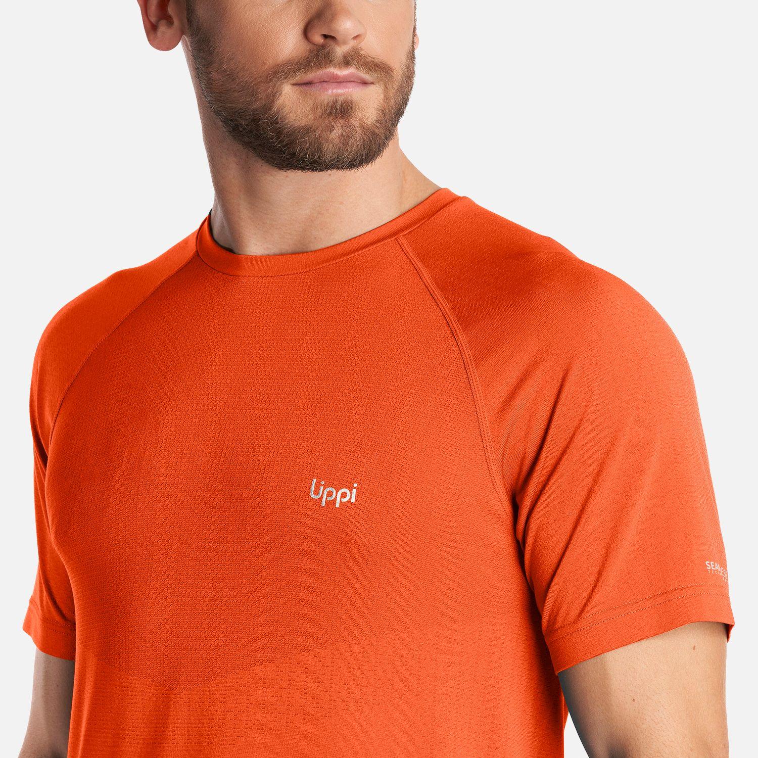 Polera Hombre Essential Sport T-Shirt Rojo Anaranjado Lippi-4