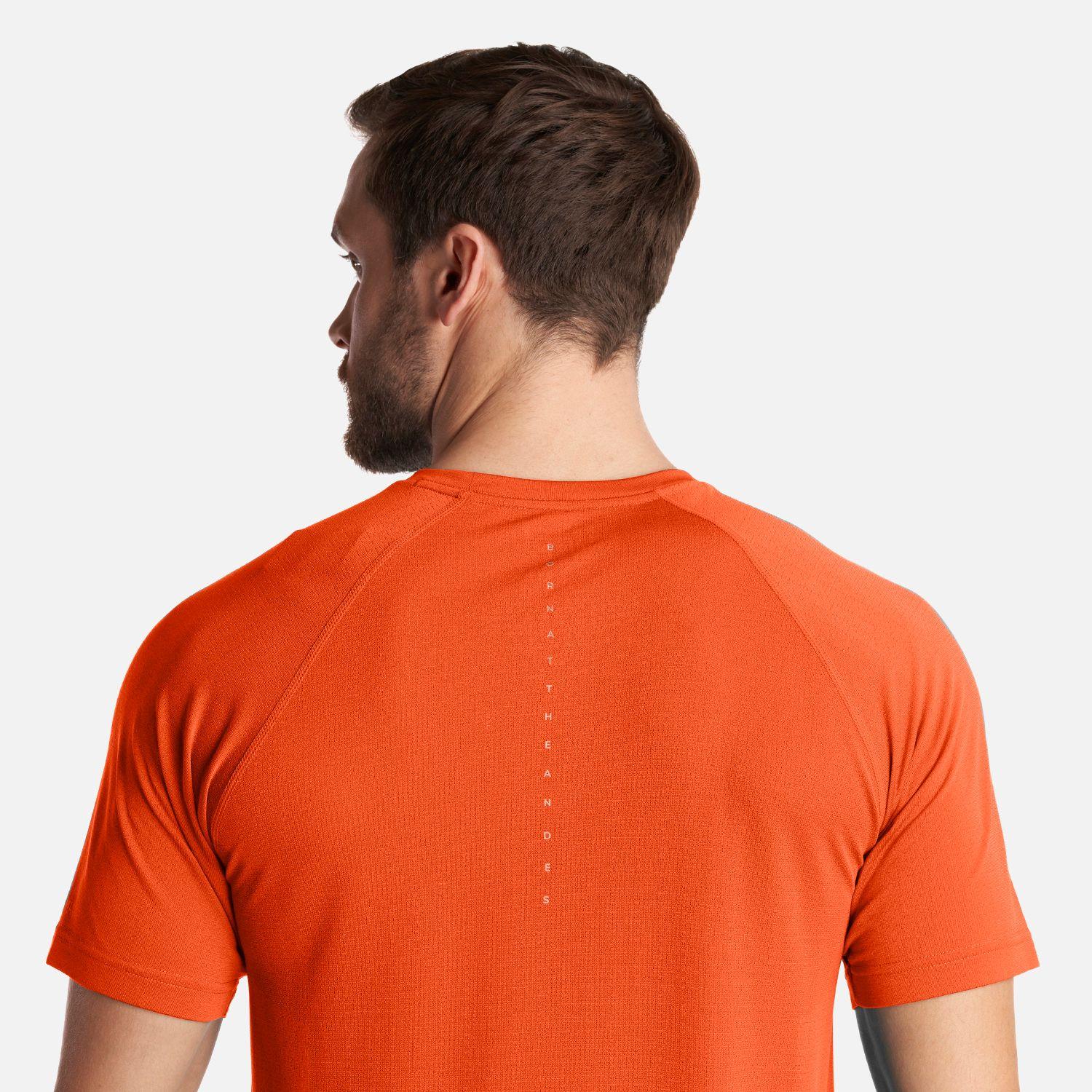 Polera Hombre Essential Sport T-Shirt Rojo Anaranjado Lippi-5