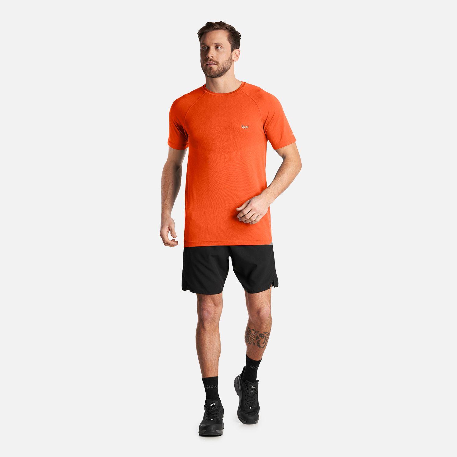 Polera Hombre Essential Sport T-Shirt Rojo Anaranjado Lippi-6