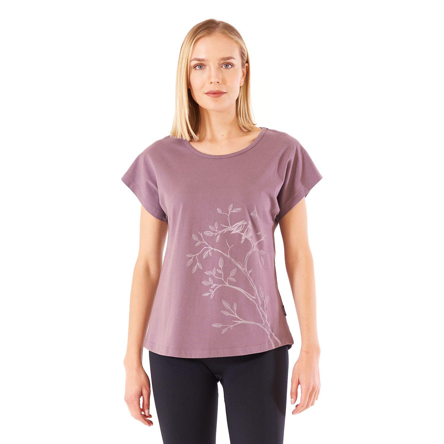 Polera Mujer Essential UV-Stop T-Shirt Malva Lippi V22-1