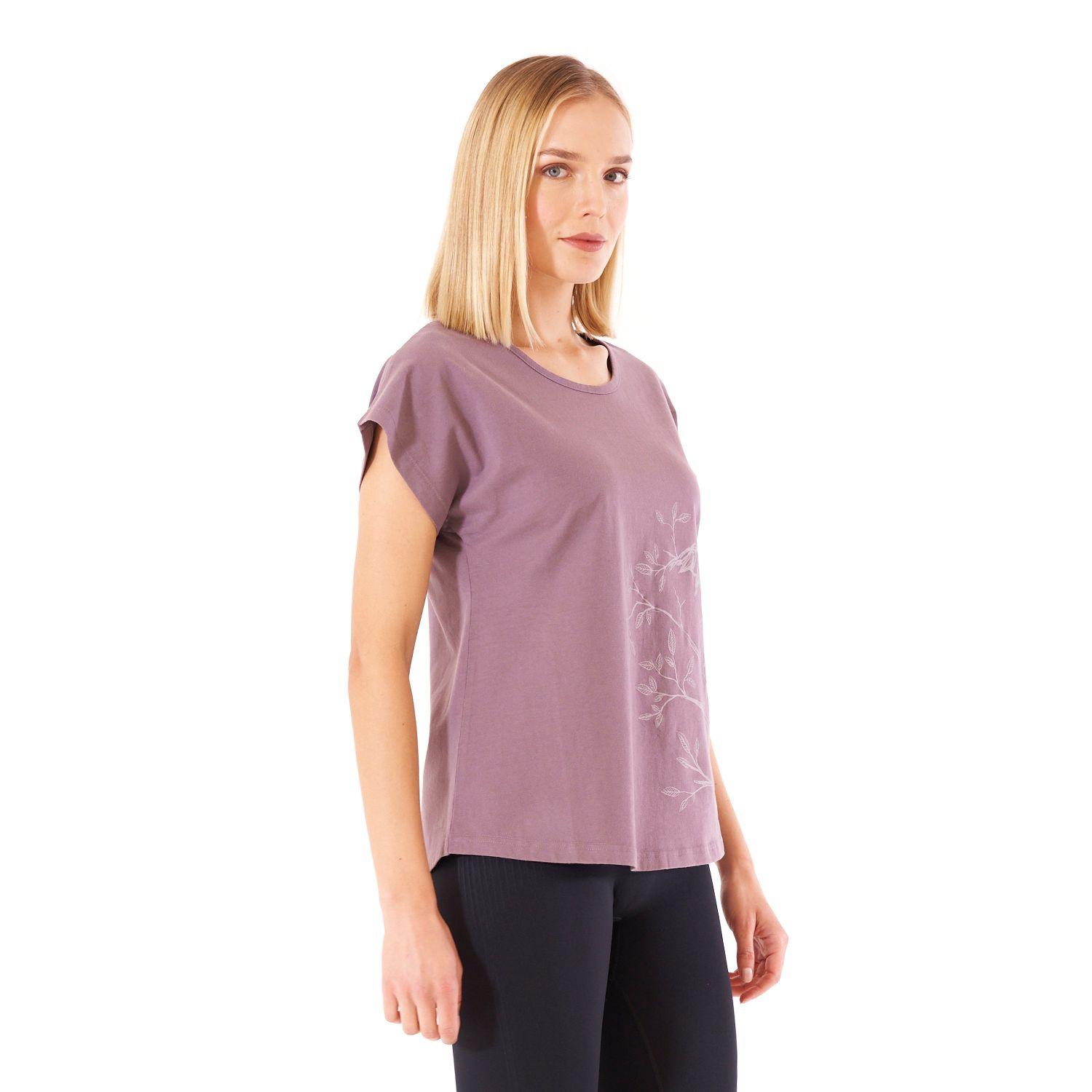Polera Mujer Essential UV-Stop T-Shirt Malva Lippi V22-2