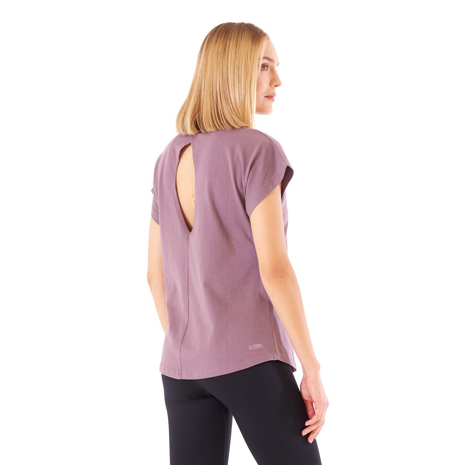 Polera Mujer Essential UV-Stop T-Shirt Malva Lippi V22-3