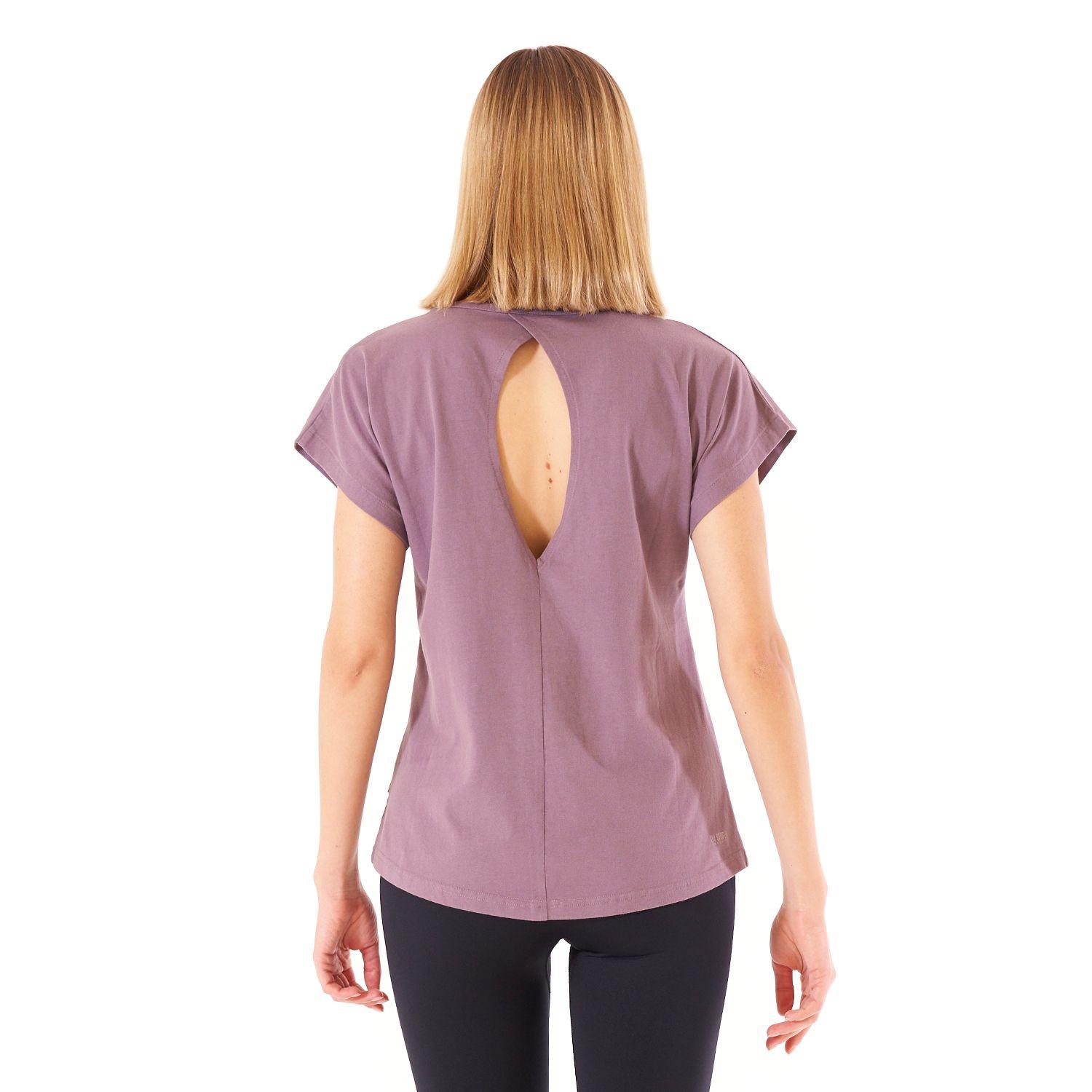 Polera Mujer Essential UV-Stop T-Shirt Malva Lippi V22-6