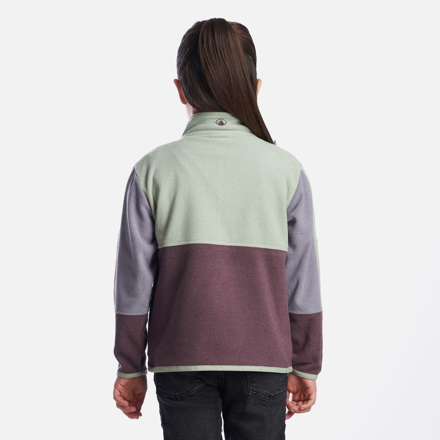 Poleron Niña FirePlace 1/4 Zip Sweatshirt Morado Claro Lippi-3