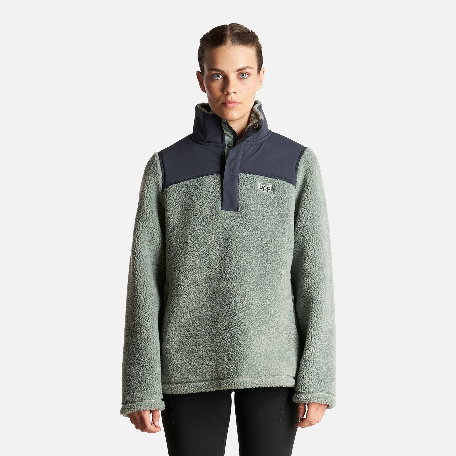 Poleron Mujer Glaciar Sherpa Pro 1/4 Zip Jacket  Jade Lippi-1