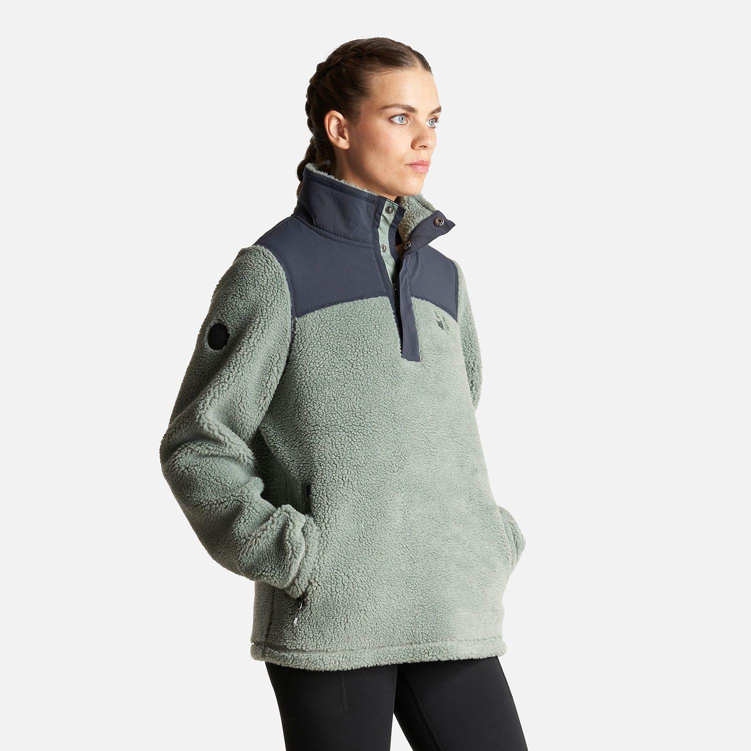 Poleron Mujer Glaciar Sherpa Pro 1/4 Zip Jacket  Jade Lippi-2