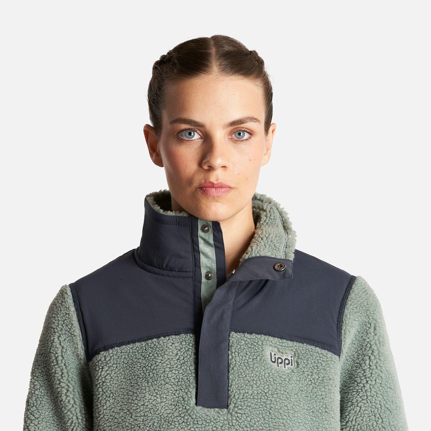 Poleron Mujer Glaciar Sherpa Pro 1/4 Zip Jacket  Jade Lippi-4